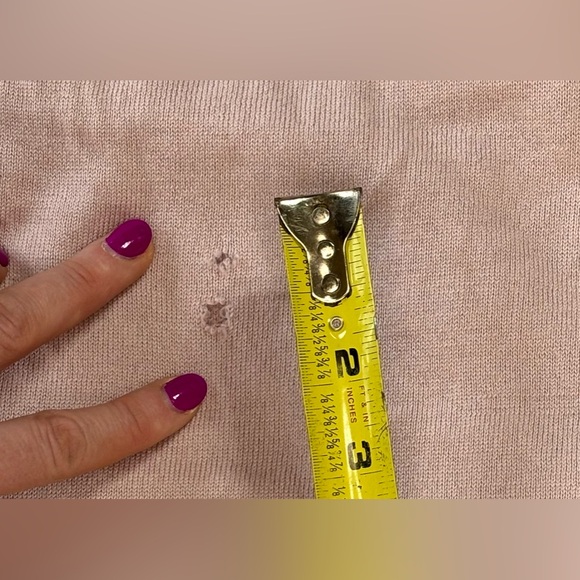 Lululemon Tied To You Misty Pink Sweater Size 10 Needs Hole Repaired - Picture 8 of 12